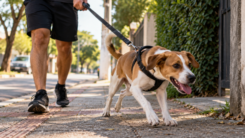 Como Ensinar o Cachorro a Não Puxar a Guia no Passeio
